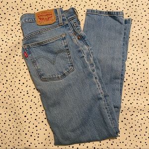 Levi’s 501 S Skinny Jeans High Waist 11.5” Rise 70s Blue Wash W27 L28